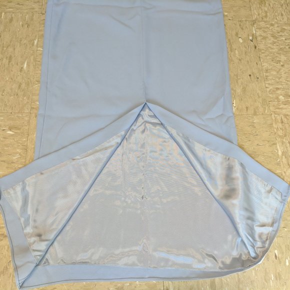 Powder Blue Maxi Gown Dress Formal Embellished - Picture 7 of 9